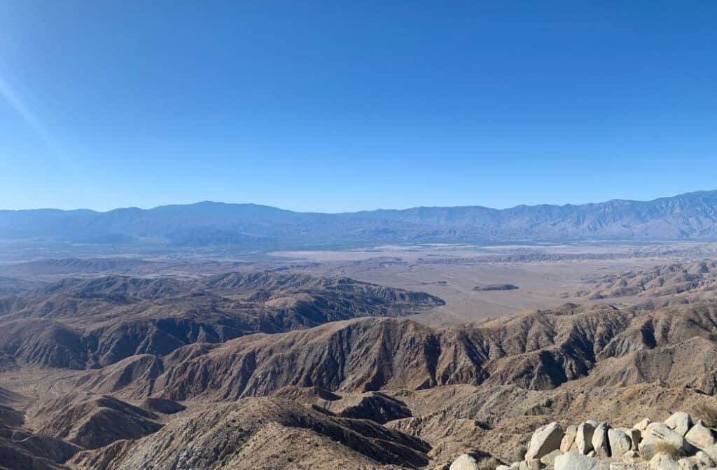 A view of desert in Joshua Tree National Park.