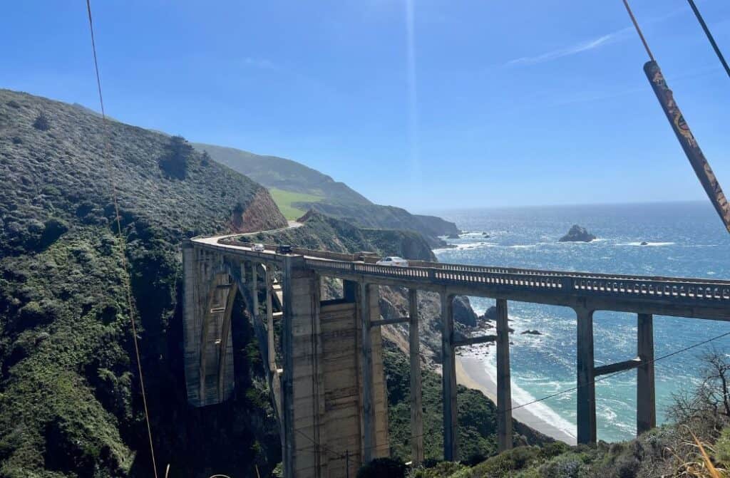 The Bixby Bridge along the Pacific Coast Highway in Big Sur, California.