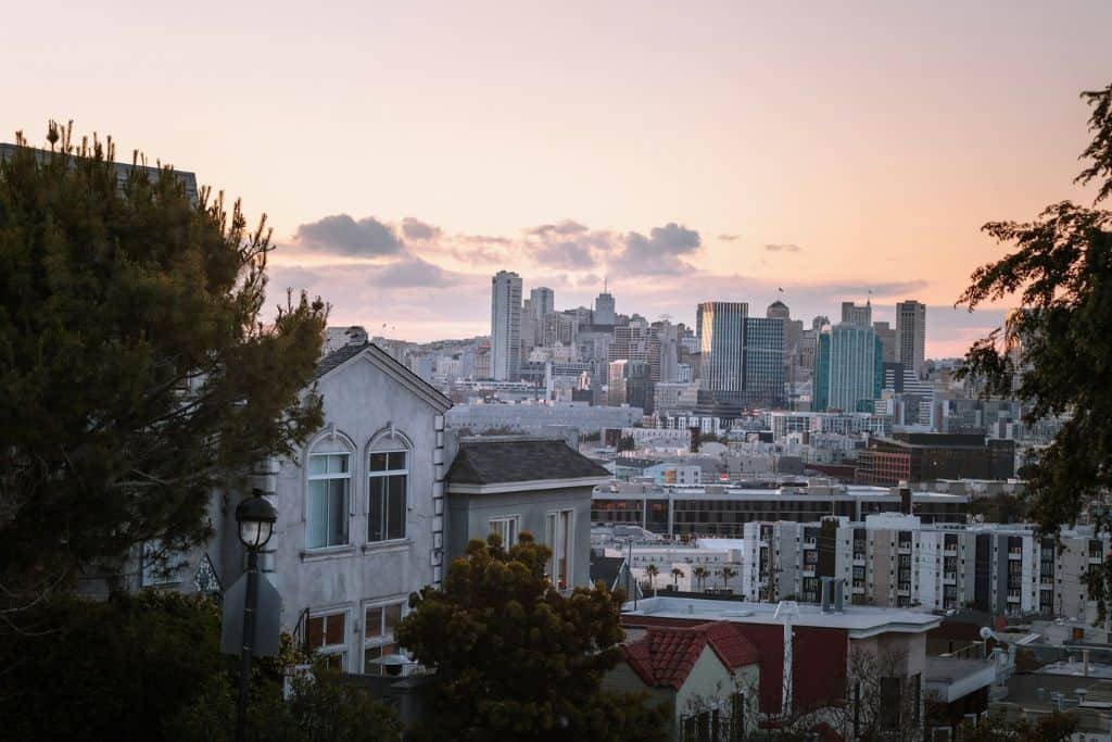 The San Francisco skyline.