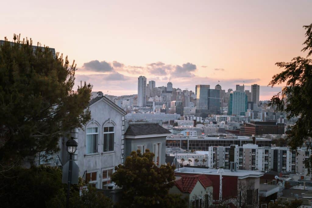 San Francisco skyline.